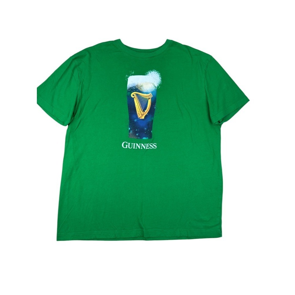 Guinness Men's XXL Green Graphic T-Shirt Short Sleeve Crewneck 100% Cotton - Picture 2 of 7